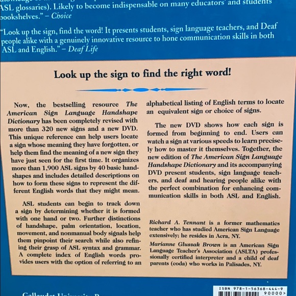 The American Sign Language Handshape Dictionary - Picture 3 of 11